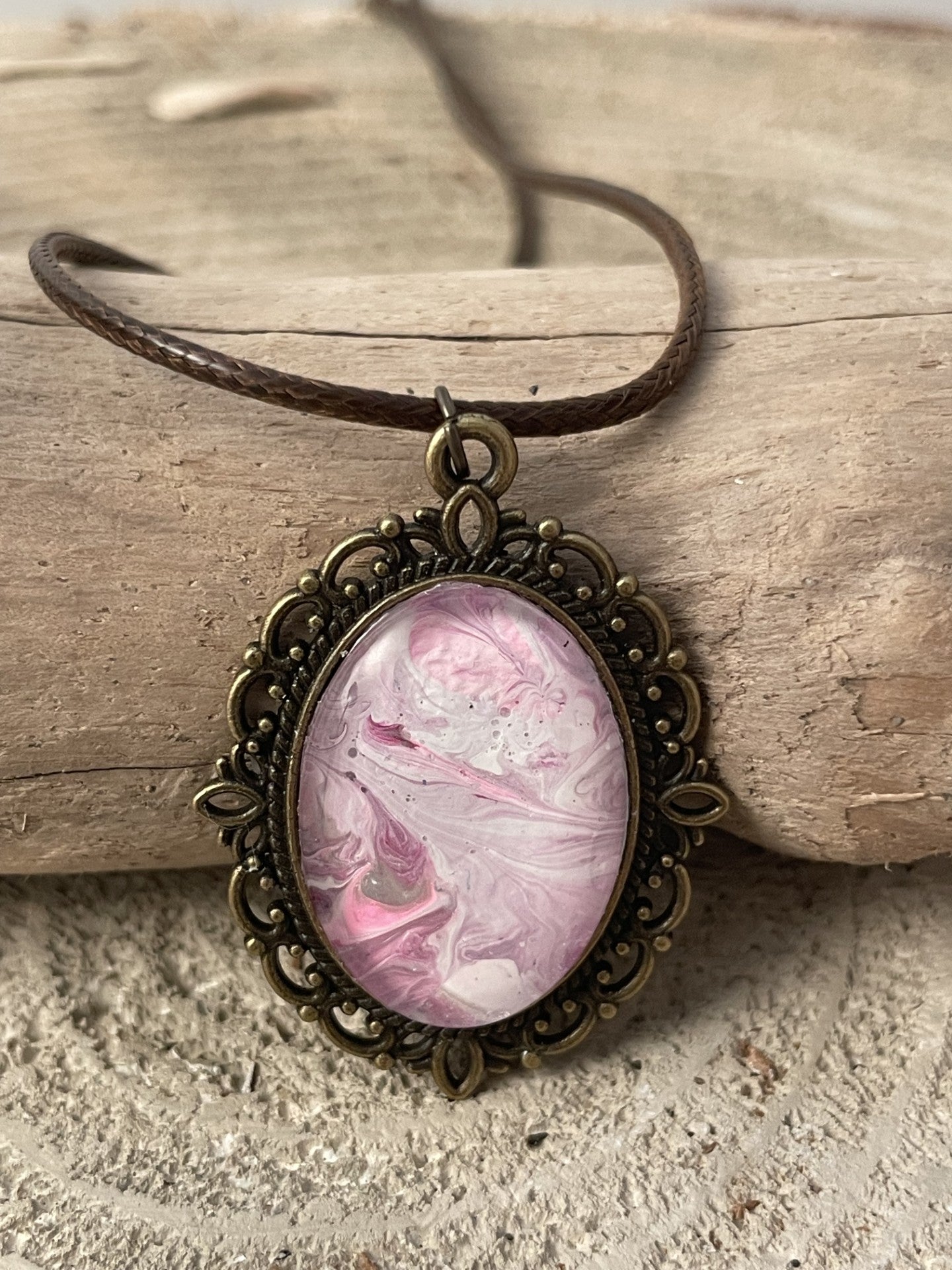 Necklace with cameo pendant