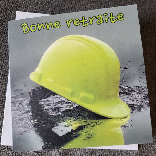 Bonne retraite - Casque jaune