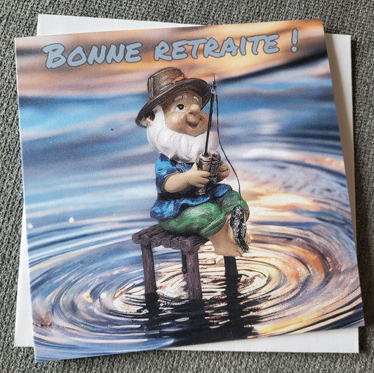 Bonne retraite - Pêcheur au lever du soleil