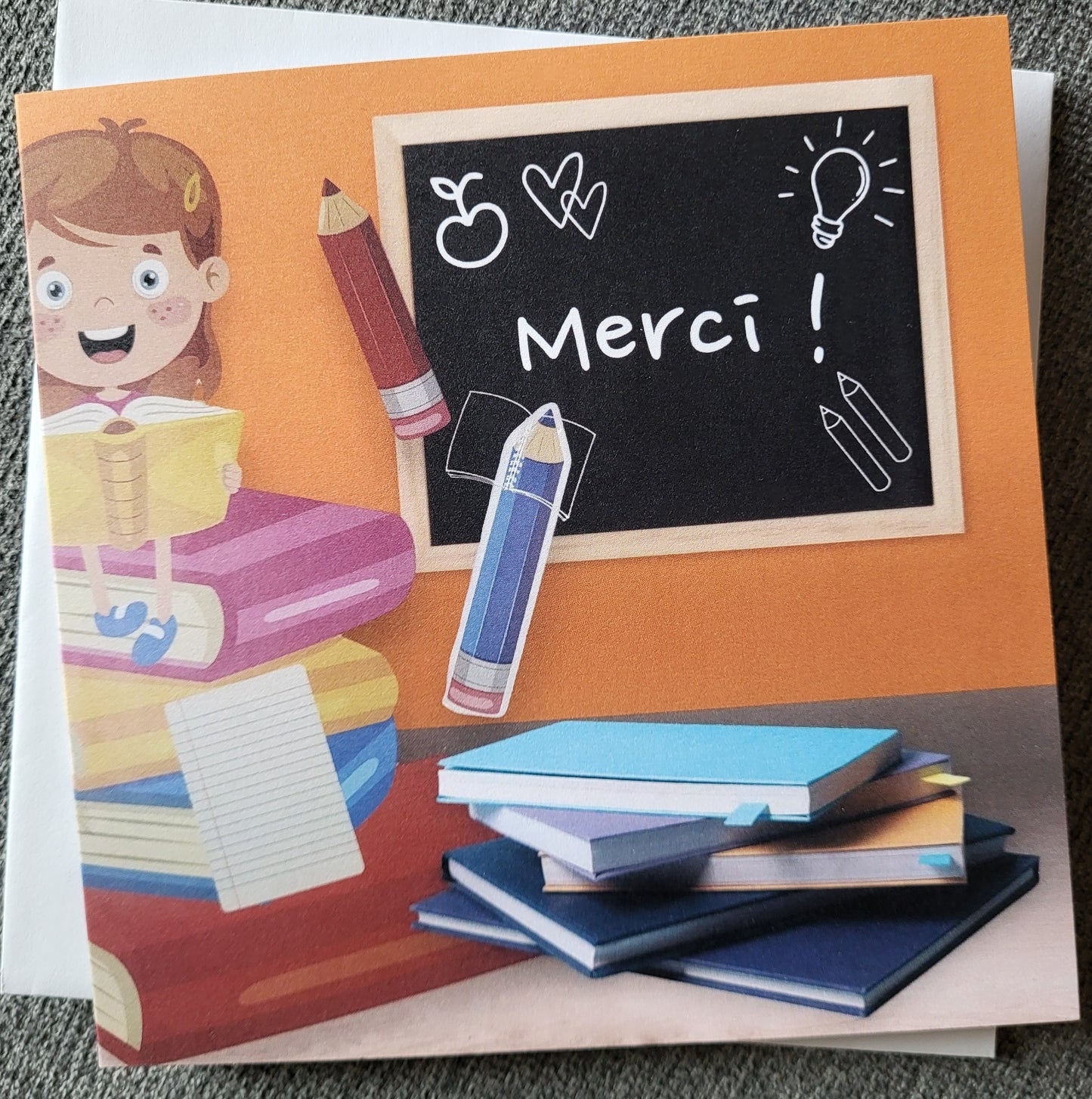 Merci - Fillette et ses bouquins