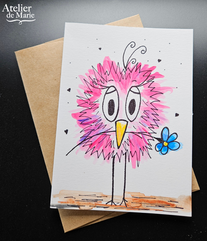 Greeting cards / funny birds