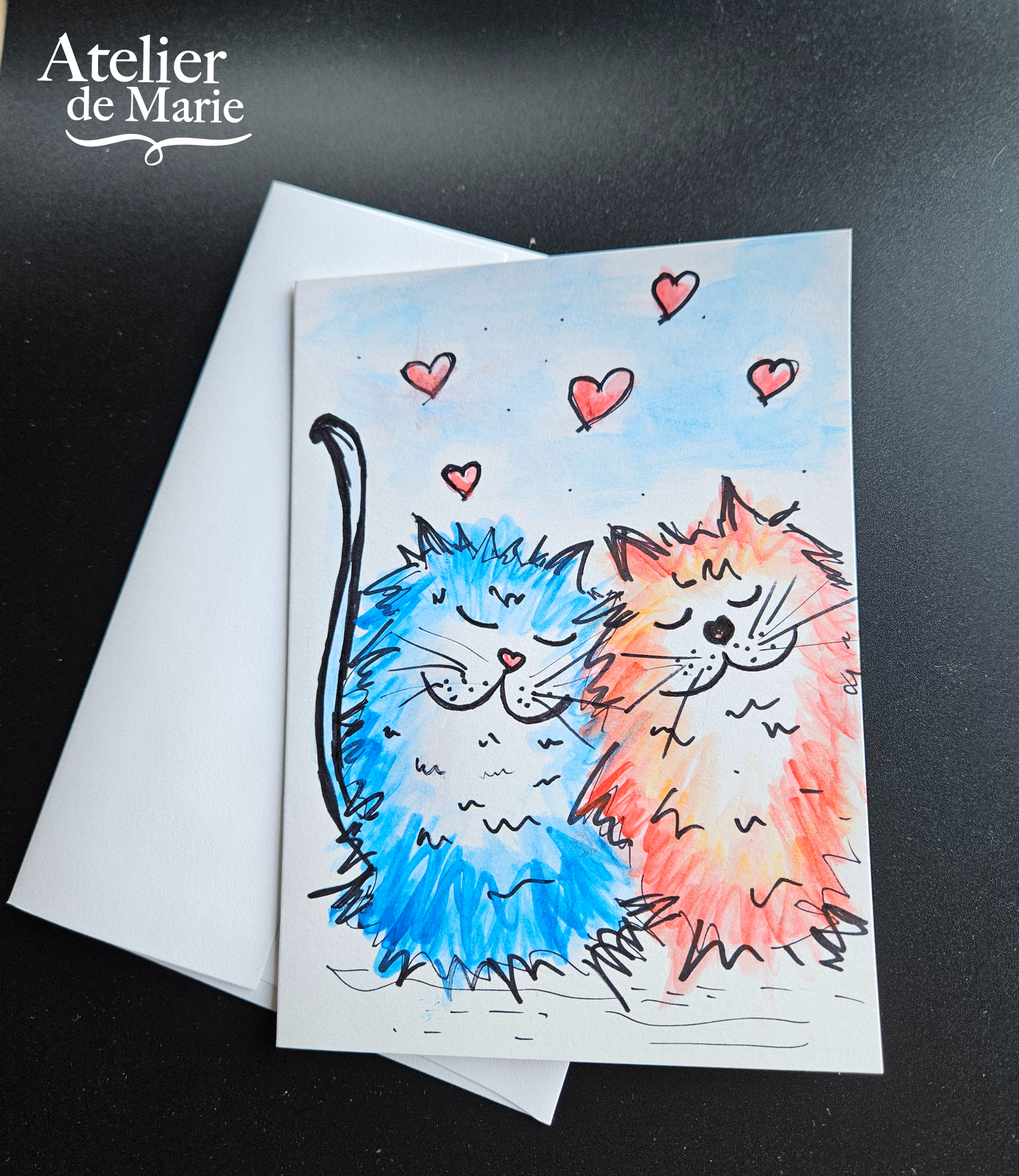 Cartes de vœux / chats rigolos