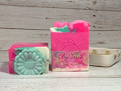 Colored and scented soaps