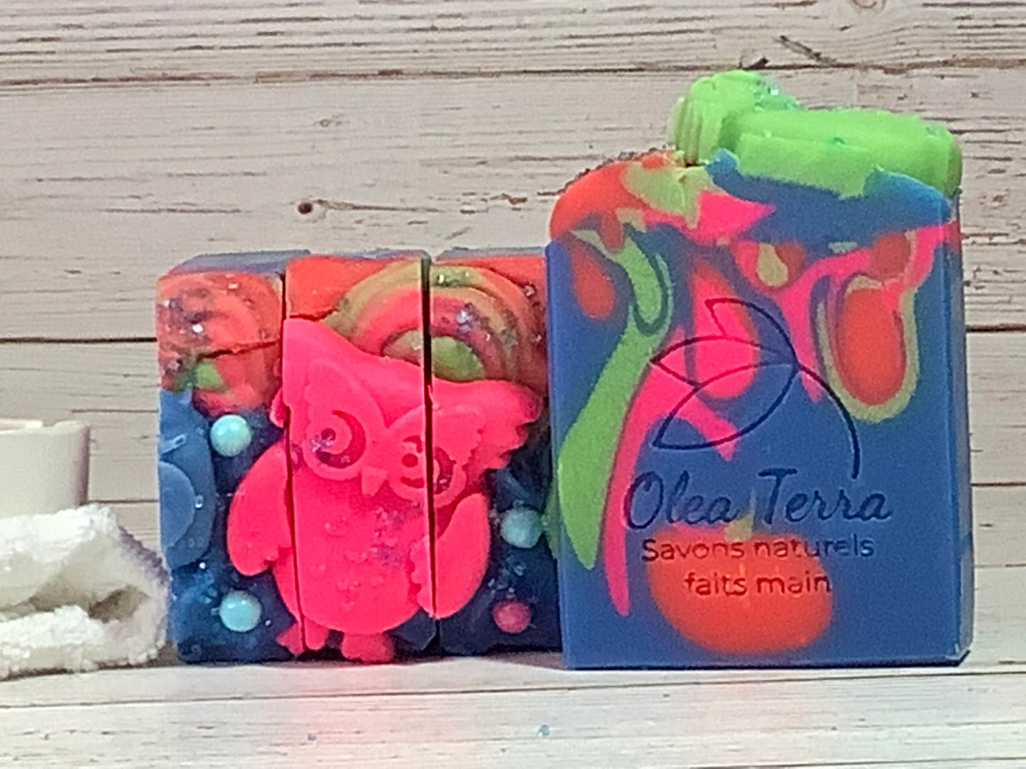 Colored and scented soaps