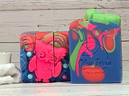 Colored and scented soaps