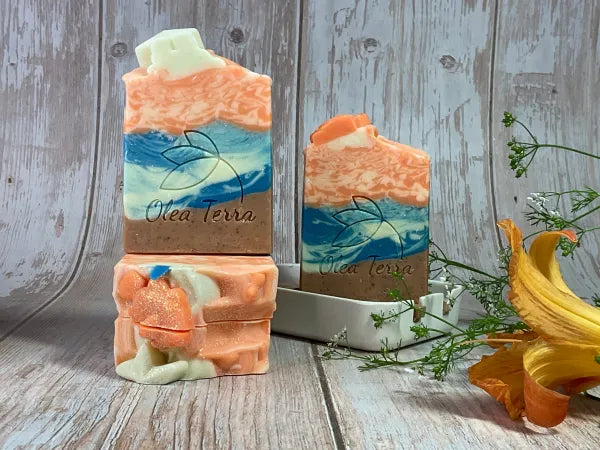 Colored and scented soaps