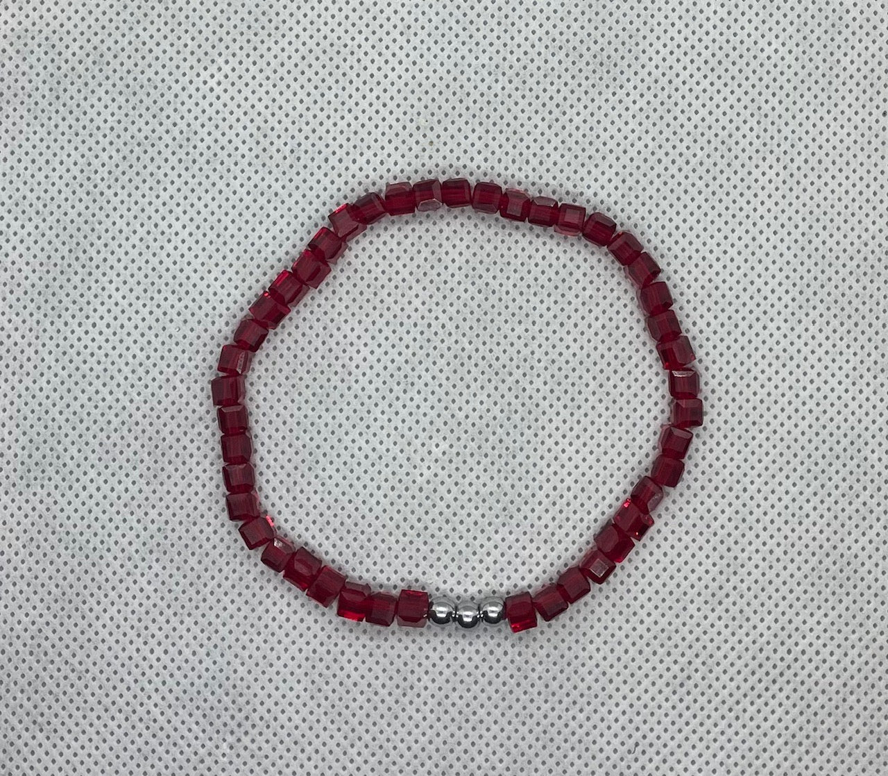 Bracelet Silver-red