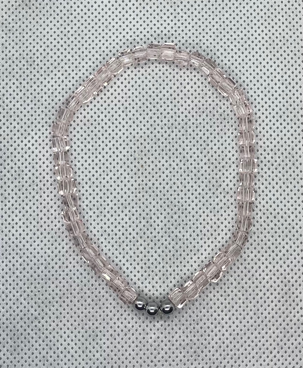 Bracelet Pastel pink-silver