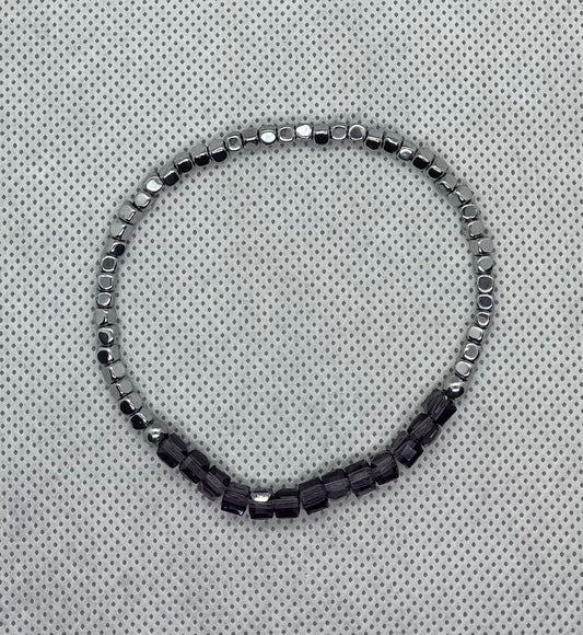 Bracelet Argent améthyste