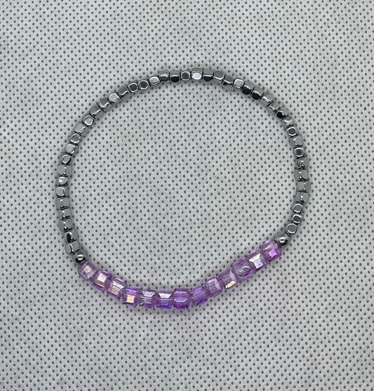 Bracelet Lilac-silver