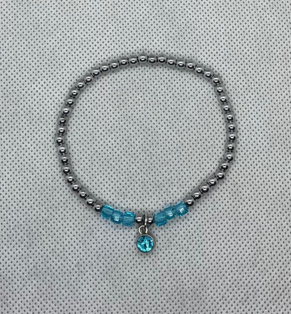 Bracelet Teal-silver