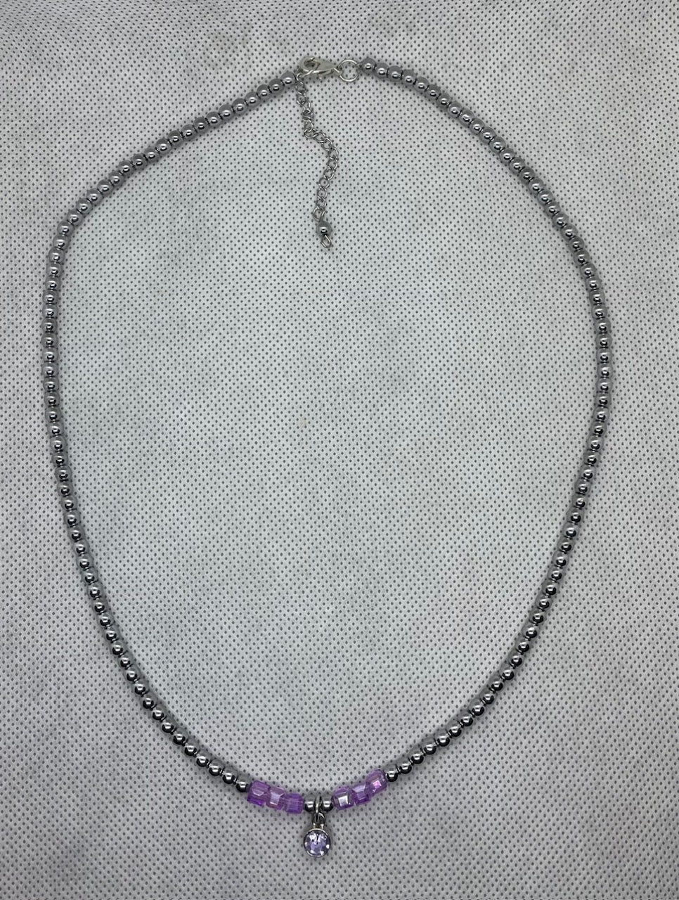 Collier Lilas-argent