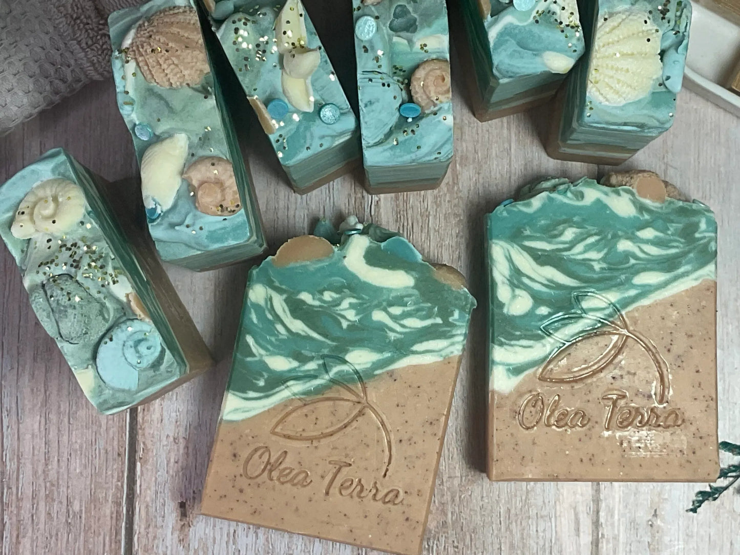 Colored and scented soaps