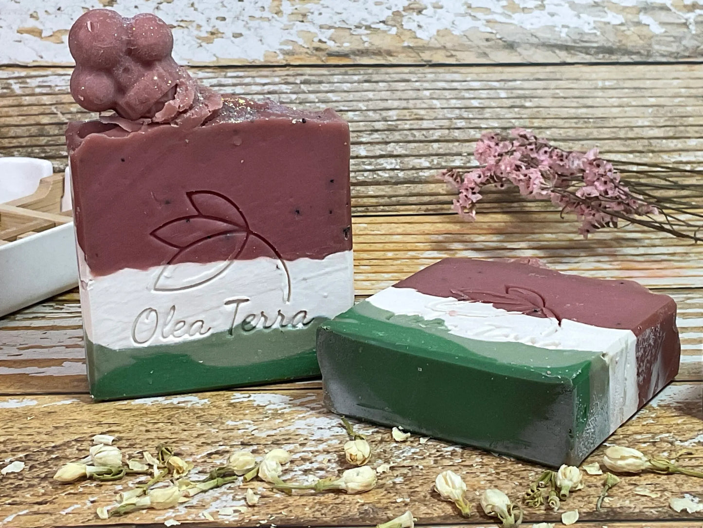 Colored and scented soaps