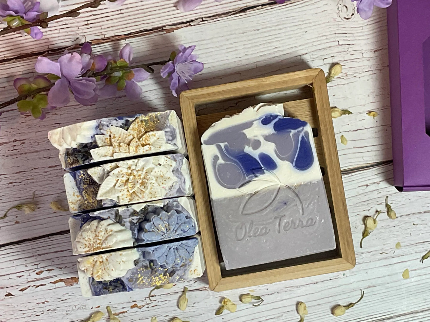 Colored and scented soaps