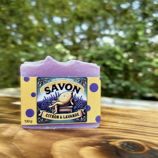 Savon Artisanal Lavande-Citron – Pure Douceur Naturelle