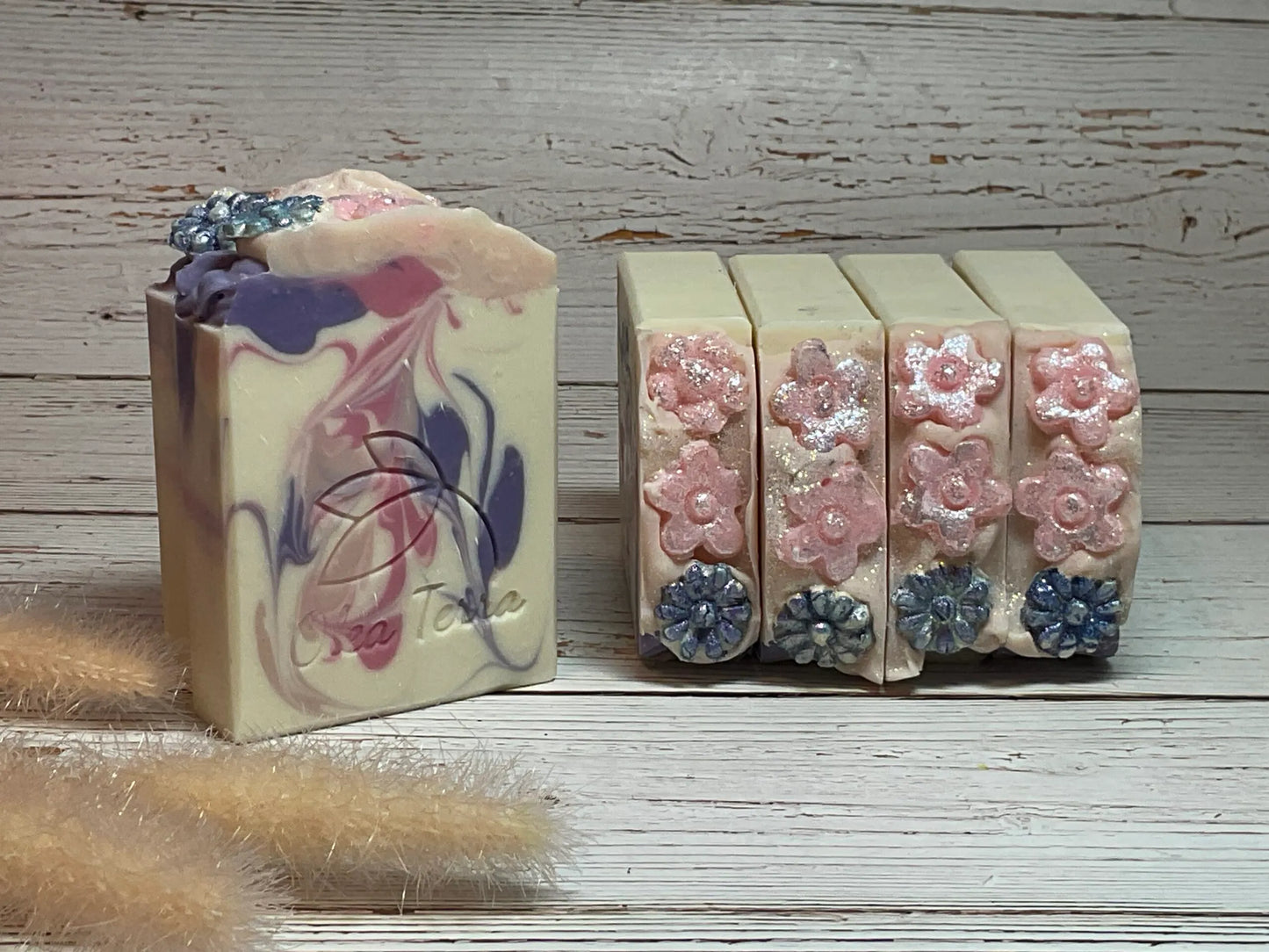 Colored and scented soaps