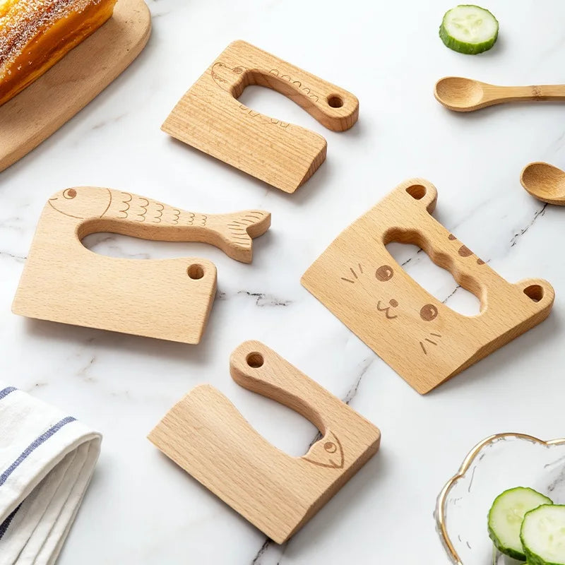 Couteau en bois pour enfants, jouets de cuisine, couteaux de Simulation, coupe de fruits et légumes, cuisine pour enfants, jouet de Simulation, éducation Montessori