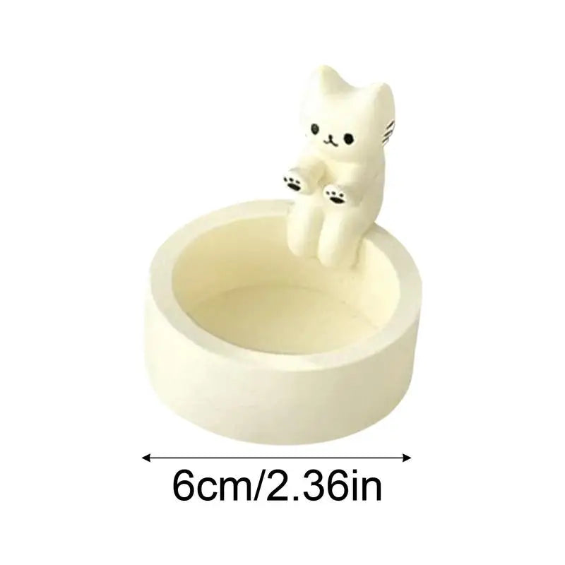 Bougeoir chaton mignon, bougie d'aromathérapie, ornements décoratifs de bureau 