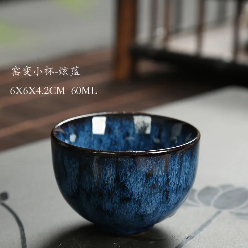 Ceramic  teacup 60ML  chinese style tea cup  tea set  kitchen dining bar  small business supplies  porcelain I020