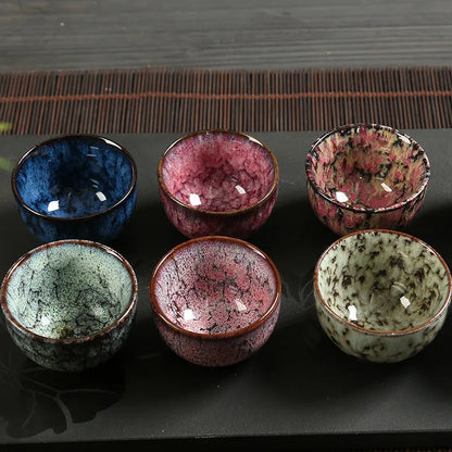 Ceramic  teacup 60ML  chinese style tea cup  tea set  kitchen dining bar  small business supplies  porcelain I020