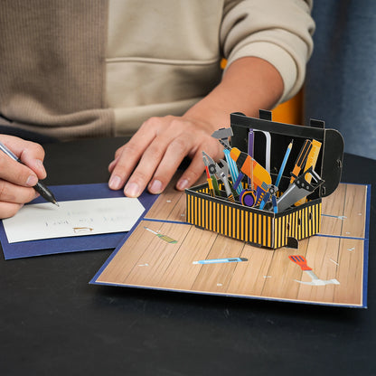 Carte Pop Up de fête des pères, cartes de vœux 3D, cadeau pour papa grand-père