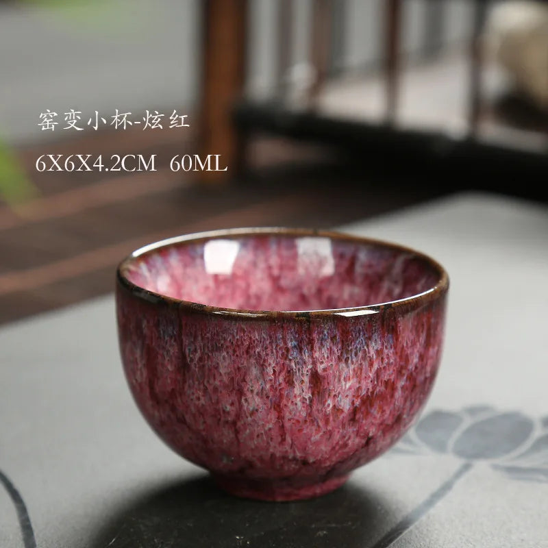 Ceramic  teacup 60ML  chinese style tea cup  tea set  kitchen dining bar  small business supplies  porcelain I020