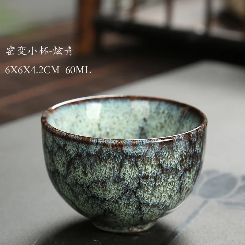 Ceramic  teacup 60ML  chinese style tea cup  tea set  kitchen dining bar  small business supplies  porcelain I020