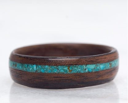 Turquoise Mens Wedding Bands