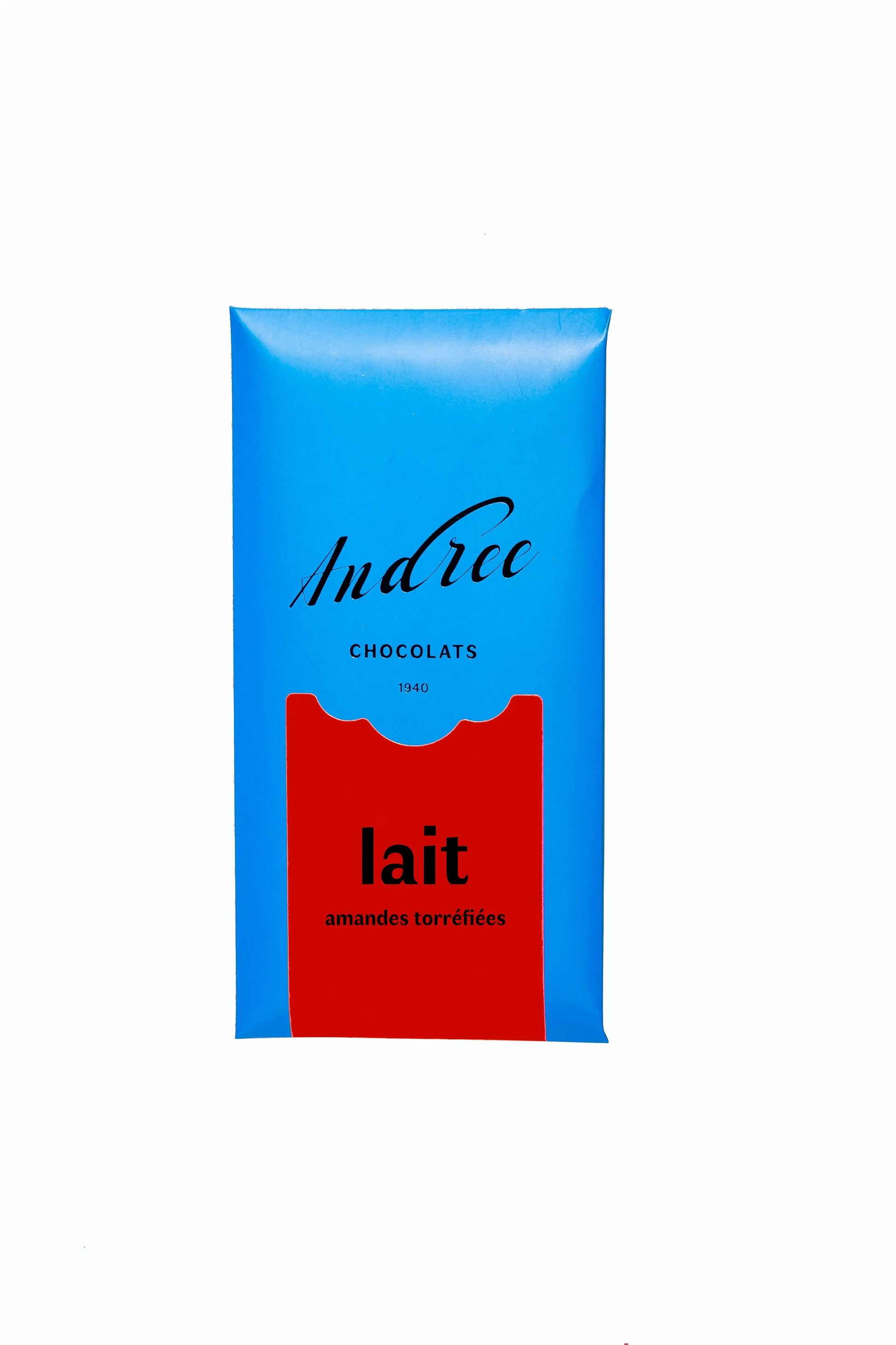 Tablette Lait 38% amandes torréfiées Chocolats Andrée