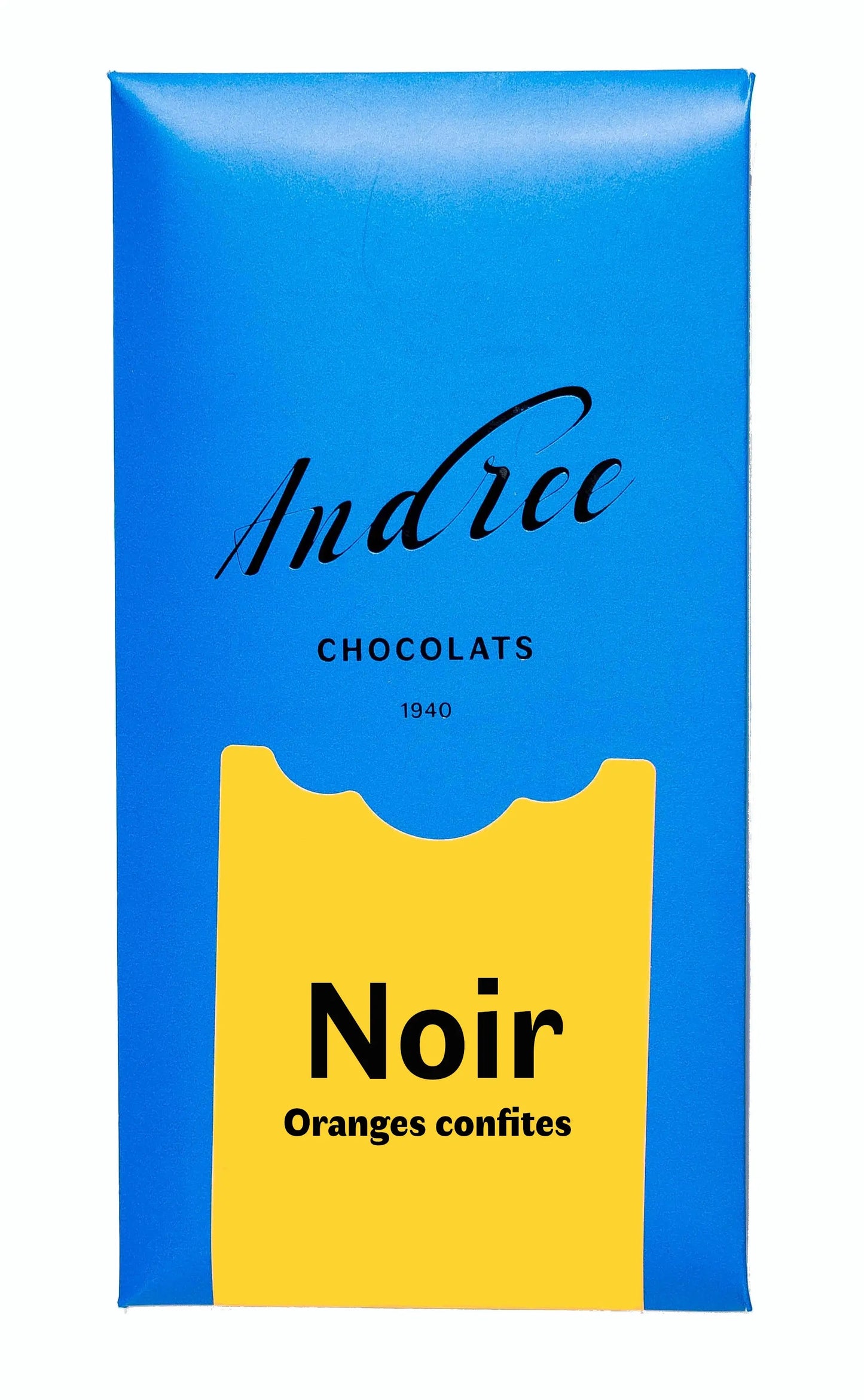 Tablette Noir Guayaquil 64% Oranges Confites Chocolats Andrée