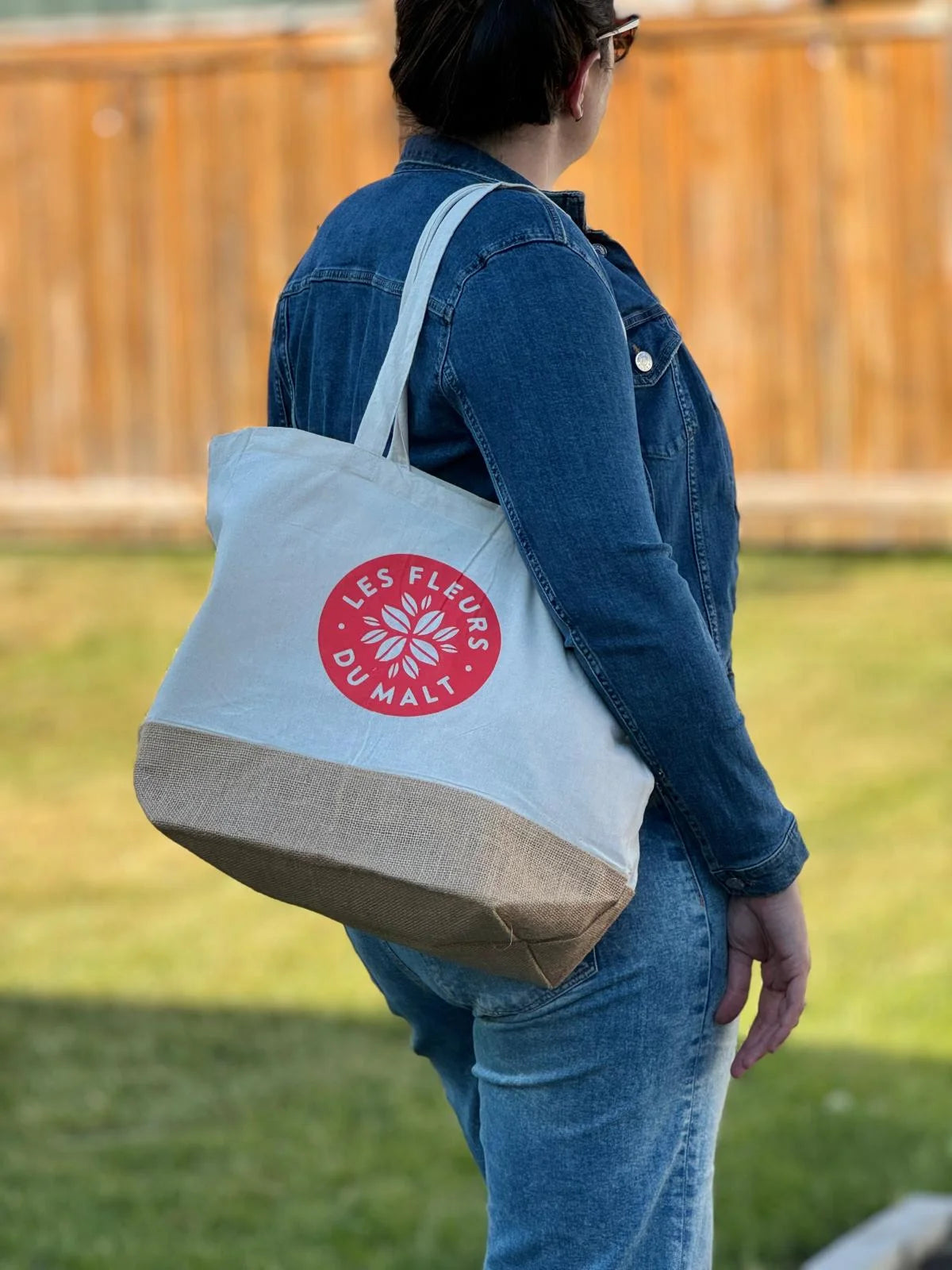 Tote bag in recycled cotton