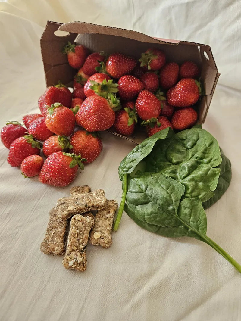 Petit biscuit Fraises & Épinards