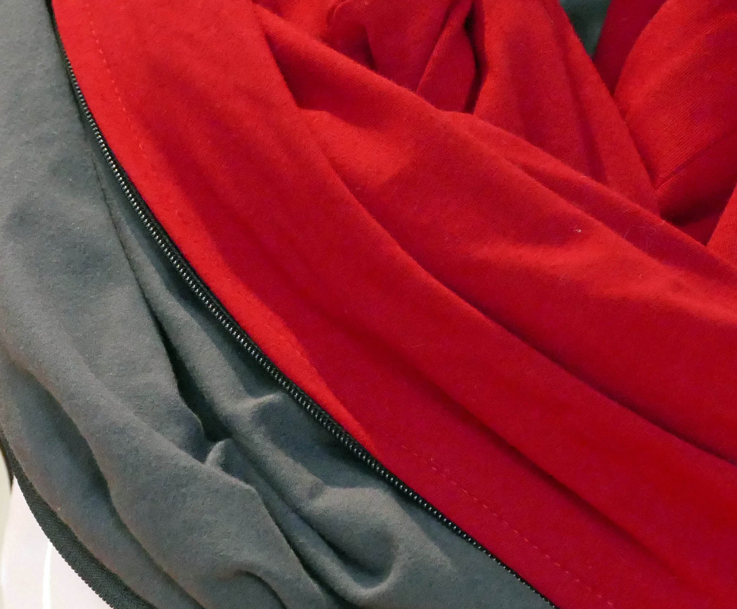 Red organic cotton scarf