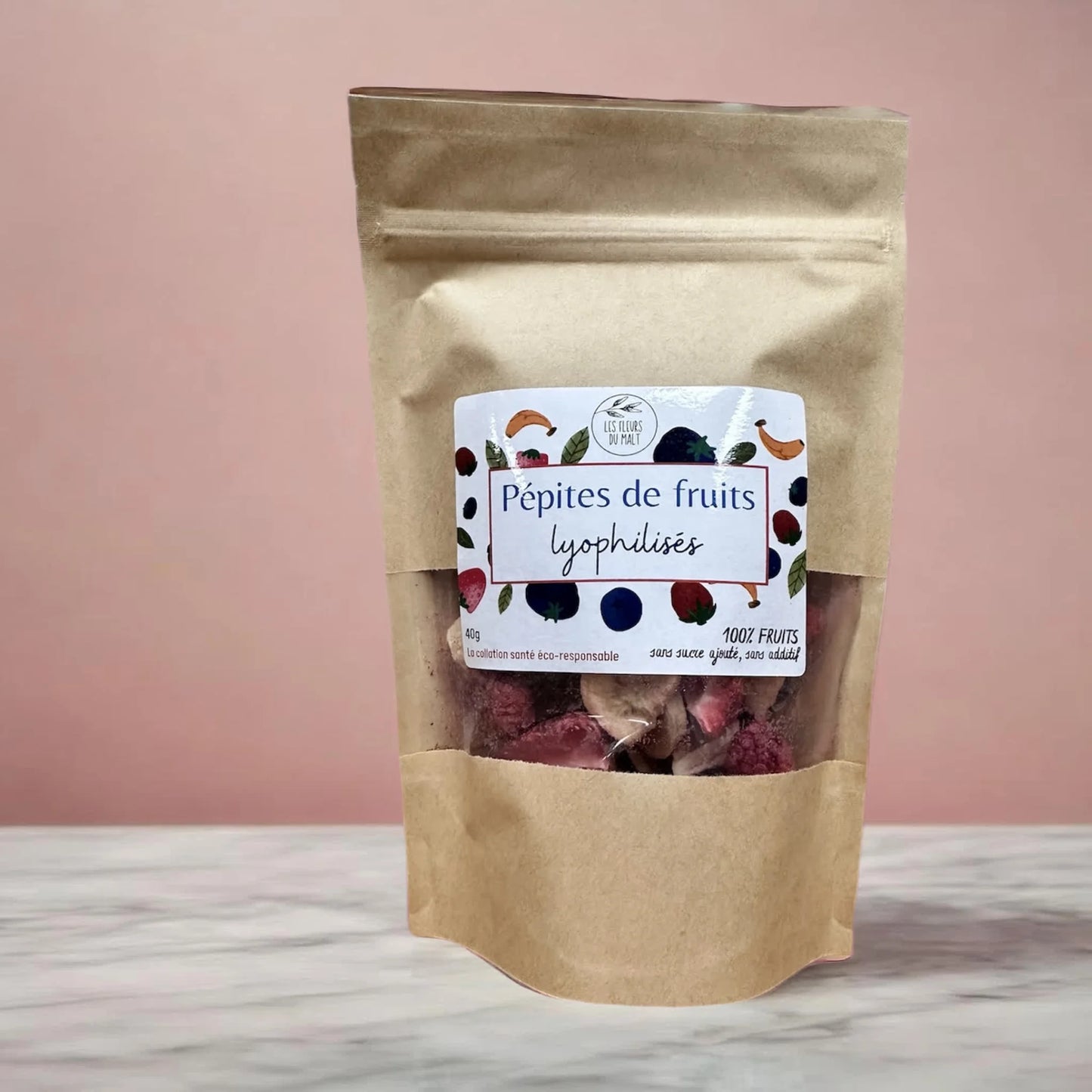 Freeze-dried fruit nuggets