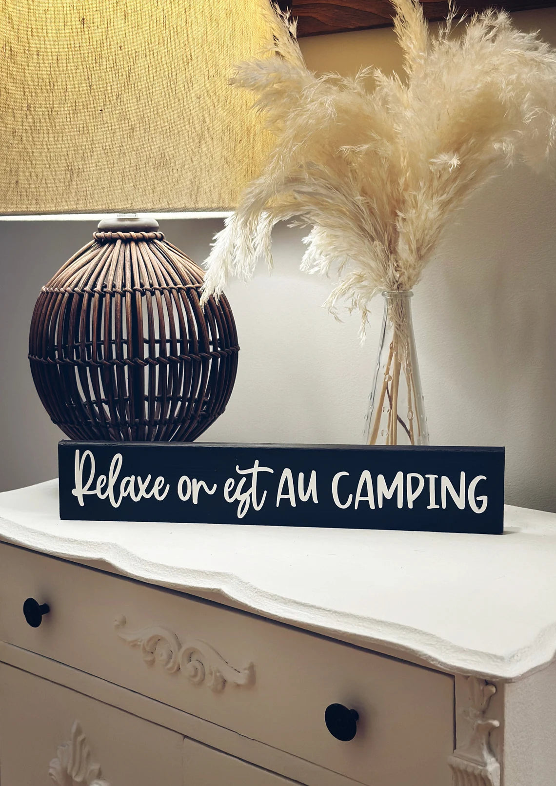 Pancartes en bois drôles pour le camping - Décoration pour la maison et la roulotte