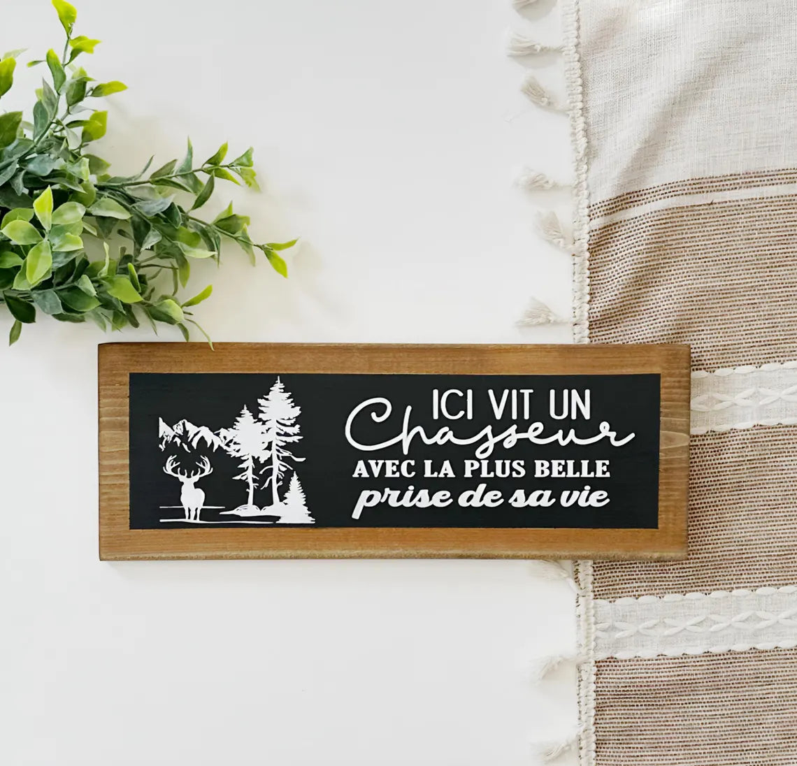 Wooden sign for hunter - hunting decoration, gift for dad, personalized sign