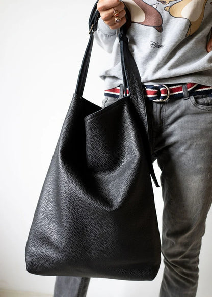 Bi Bag Black Leather tote bag