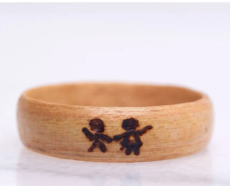 Womens Wood Rings , Man Wooden Ring, Viking ring women, Bohemian Rings, Funky rings, Wedding band set, Wooden ring for men, Wooden ring, Wooden mens ring, His and her promise ring, Homemade Ring, Bespoke ring, Womens viking ring, 