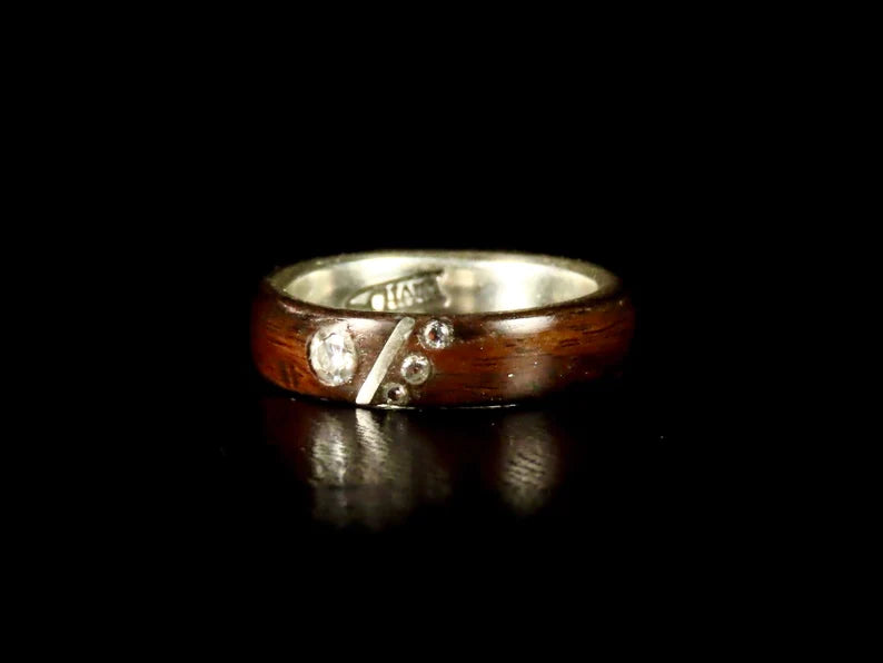 Wood and metal, Natural wedding, Custom designed, Creative wedding , Art nouveau ring, Raw Stone Ring, Nature rings, Custom Wooden Ring Men, Wooden ring set, Wooden Ring Men, Natural engagement, Women's diamond band rings, Alternatives, 