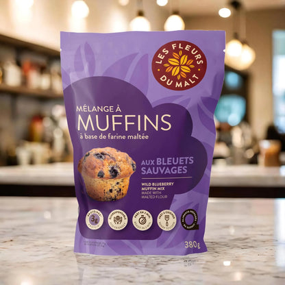 Mélange à muffins malté – Bleuets